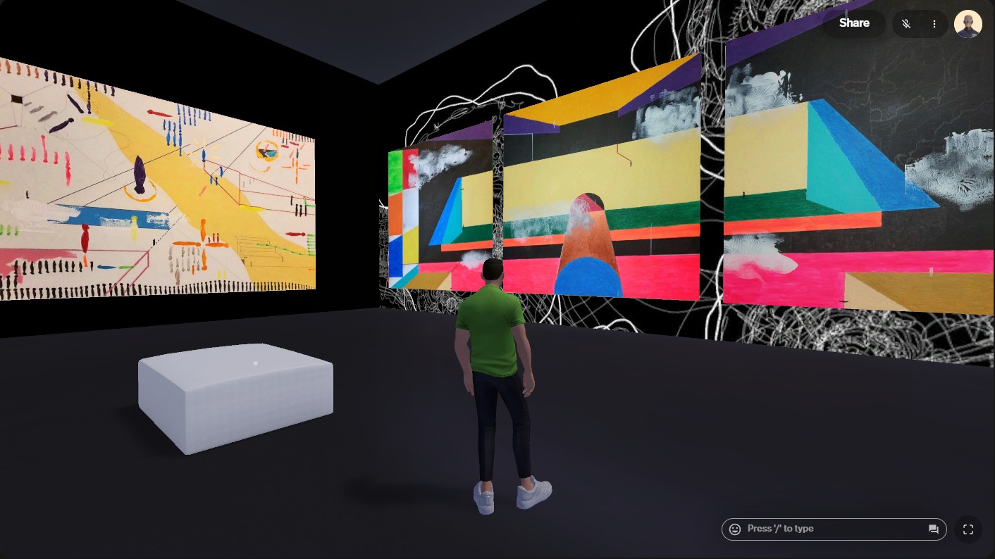 Esempio di eduverso creato da studenti in Spatial.io