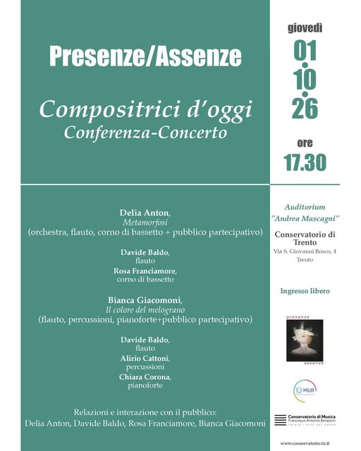 Locandina Conservatorio di Trento